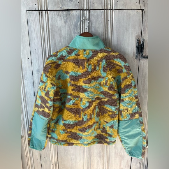 THE NORTH FACE camo printed Cragmont 1/4 snap pullover fleece side pocket Small - Picture 8 of 10